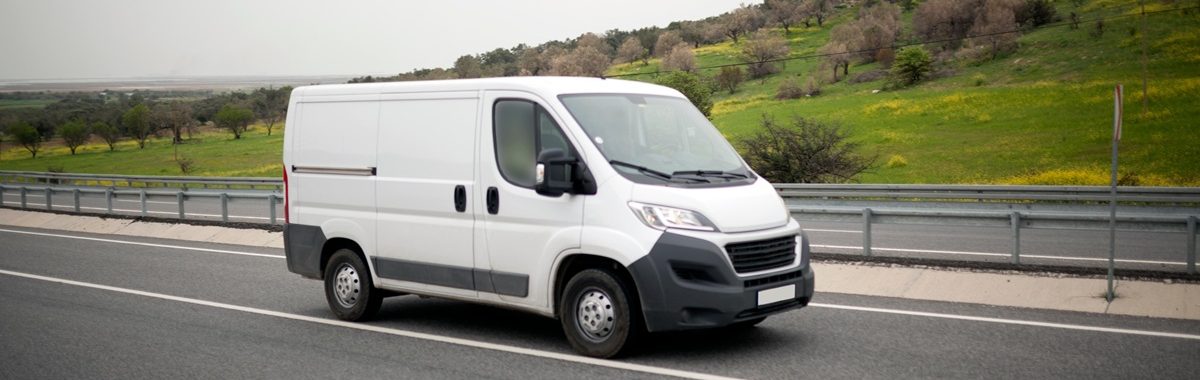 Van mockup isolated concept, Truck mock up